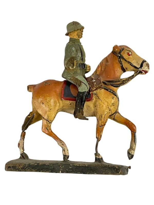 WW2 German Army Heer Cavalry Officer With Horse Lineol Toy Soldier 1 - Image 2