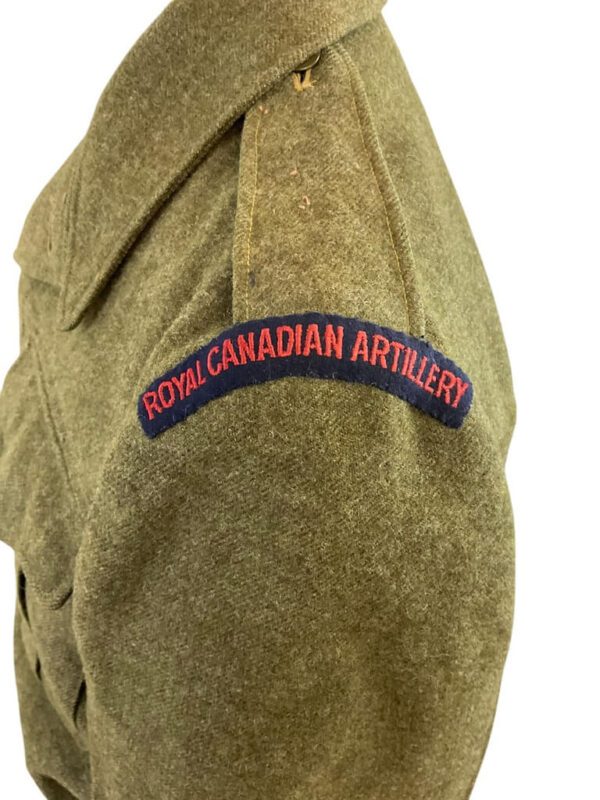 Canadian Army RCA Officers Battle Dress Jacket Size 7 - Image 4