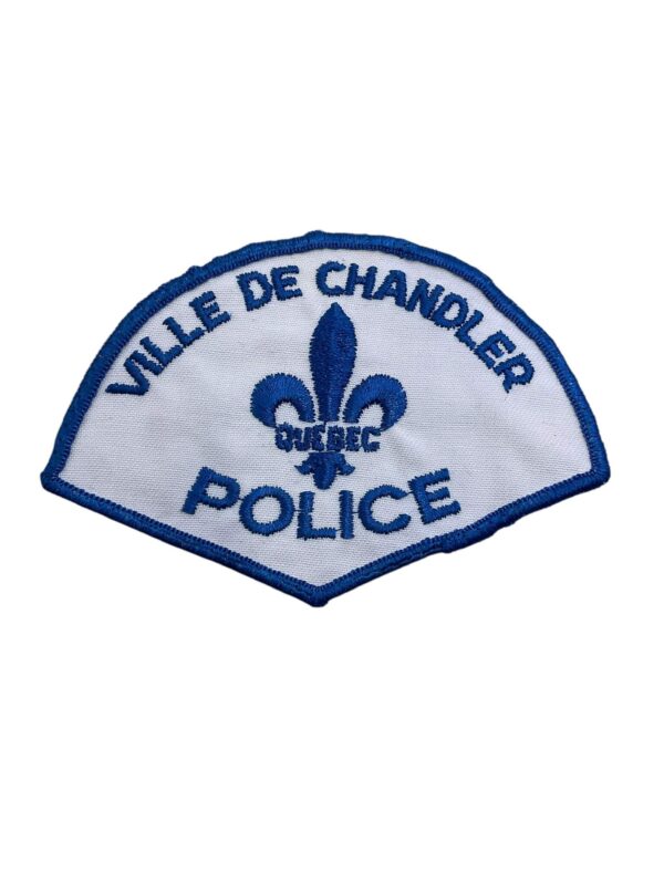 Canadian Ville De Chandler Quebec Blue Border Police Patch