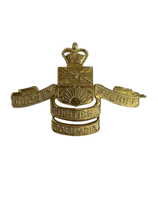 Canadian Deputy Sheriff British Columbia Police Cap Badge