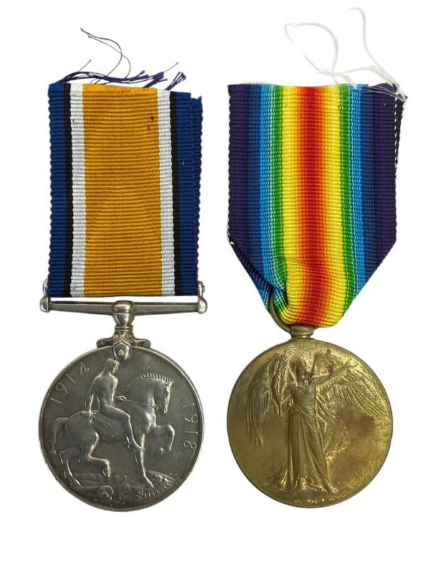 WW1 British BEF Medal Group Pair Tank Corps - Image 2