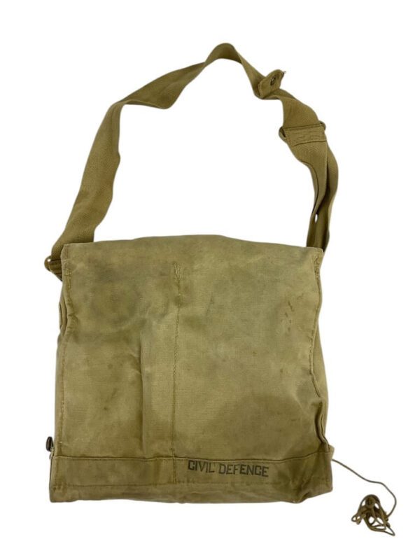 WW2 Canadian Home Front Civil Defence Respirator and Carrier Dated 1942 - Image 20