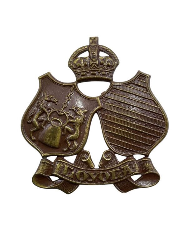 WW2 Canadian COTC Loyola College Cap Badge