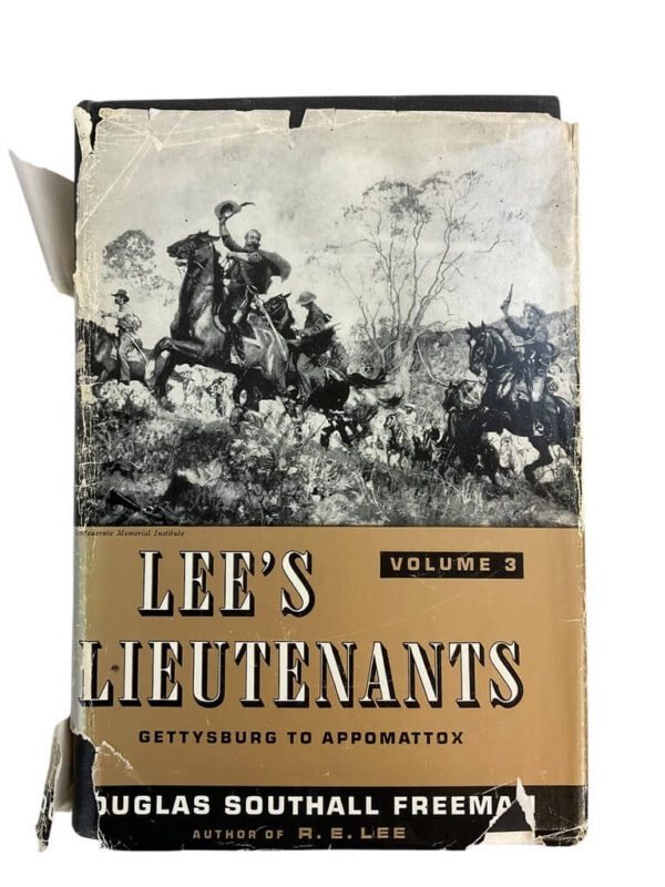 US Civil War Lee's Lieutenants Vol 3 Gettysburg to Appomattox Used Hardcover Reference Book