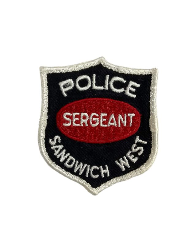 Canadian Sandwich West Ontario White Border Sergeant Police Shirt Patch