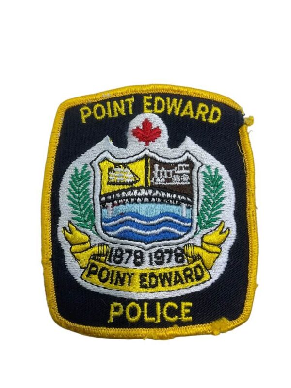 Canadian Point Edward Ontario Yellow Border Police Patch