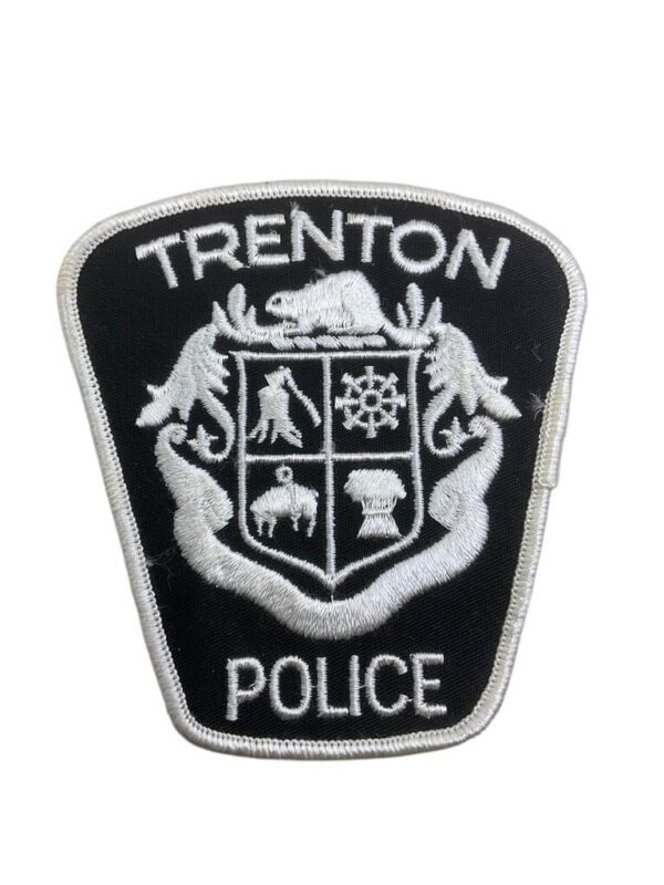 Canadian Trenton Ontario White Border Police Patch