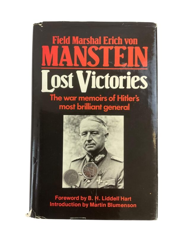 WW2 German Lost Victories War Memoir Field Marshal Erich von Manstein Used Hardcover Reference Book