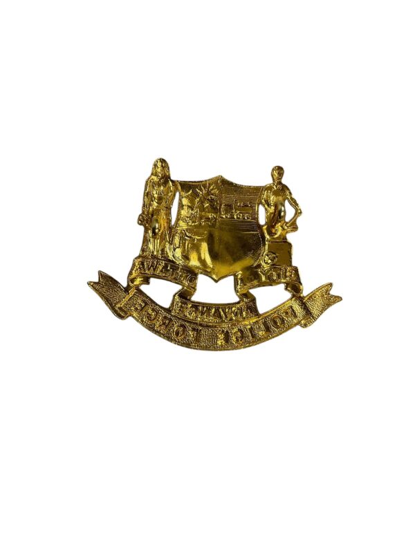 Canadian City of Ottawa Ontario Gold Police Force Cap Badge - Image 2