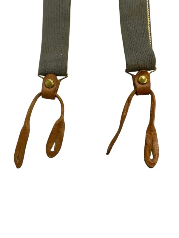 WW2 Canadian RCAF Issue Marked Police Maker Braces Suspenders - Image 6