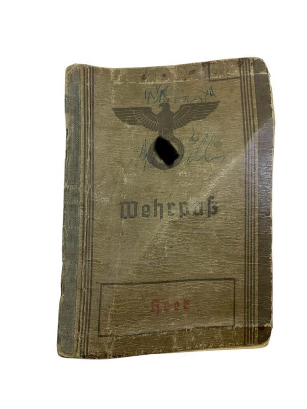 WW2 German Army Heer Identity Book Wehrpass