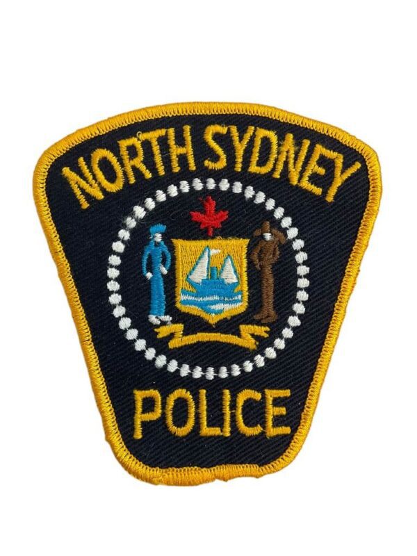 Canadian North Sydney Nova Scotia Yellow Border Police Patch