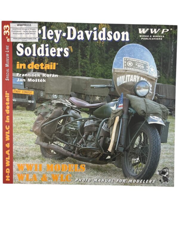 WW2 US Harley Davidson Soldiers WLA and WLC WWP No 33 New Softcover Reference Book