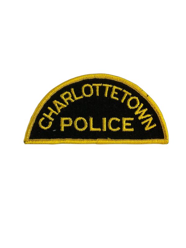 Canadian Charlottetown Prince Edward Island Yellow Border Police Patch