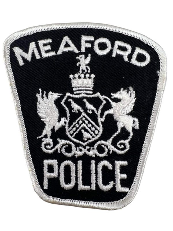 Canadian Meaford Ontario White Border Police Patch