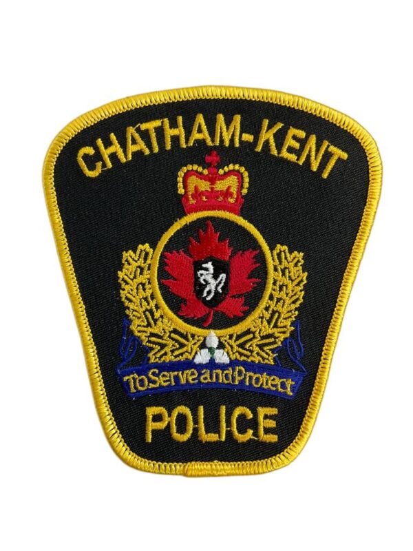 Canadian Chatham-Kent Ontario Yellow Border Police Patch