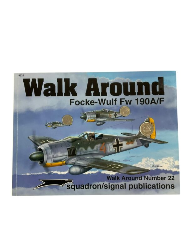 WW2 German Walk Around Focke-Wulf Fw 190 A/F Squadron Signal No 22 Used Softcover Reference Book