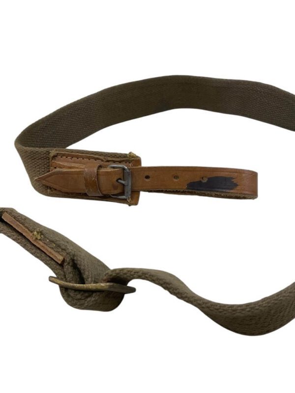 Soviet Era Canvas And Leather Rifle Sling With Keeper - Image 5