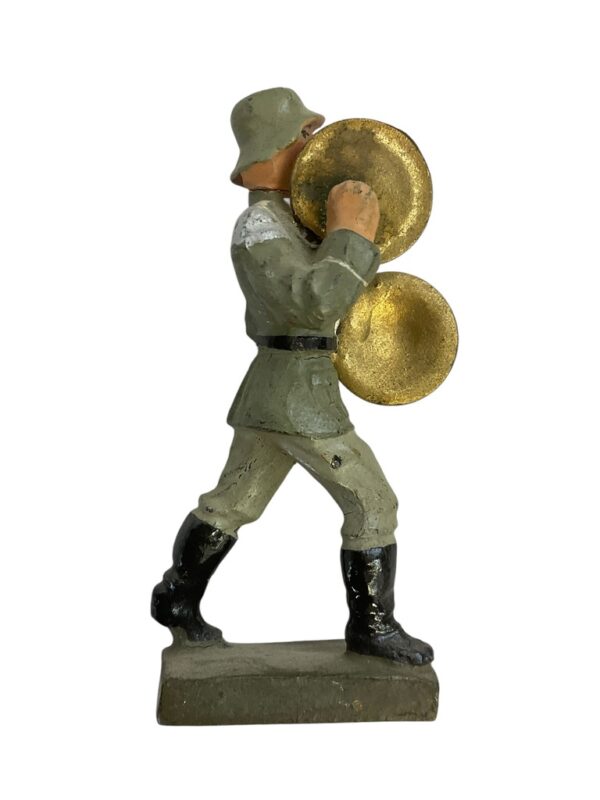 WW2 German Army Heer Bandsman With Cymbals Lineol Toy Soldier - Image 2