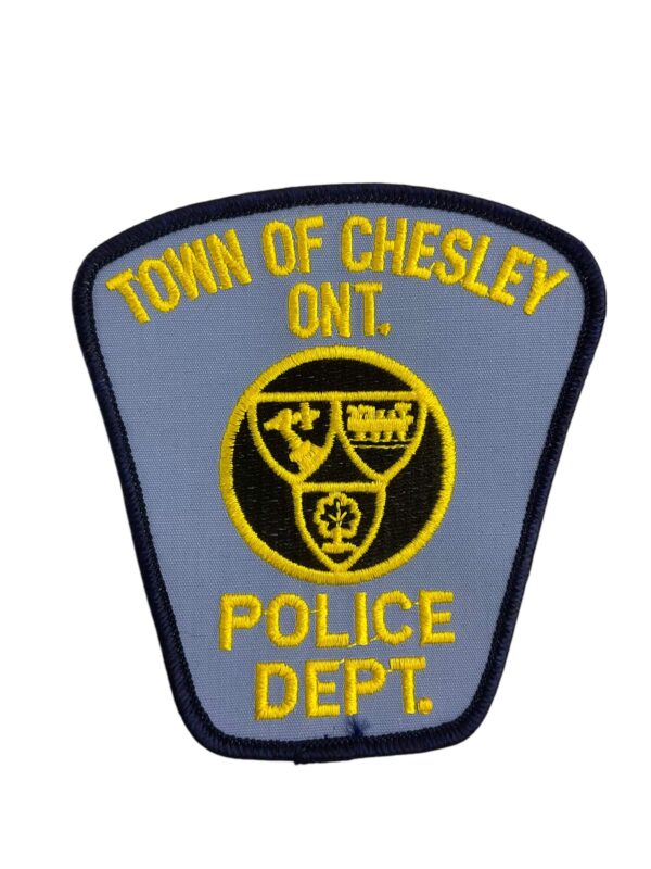 Canadian Town of Chesley Blue Border Police Patch