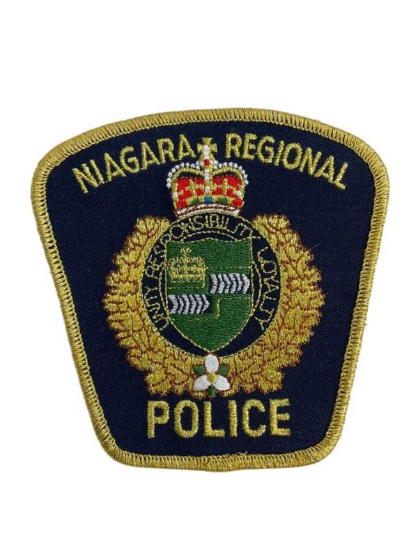 Canadian Niagara Regional Ontario Yellow Border Police Patch