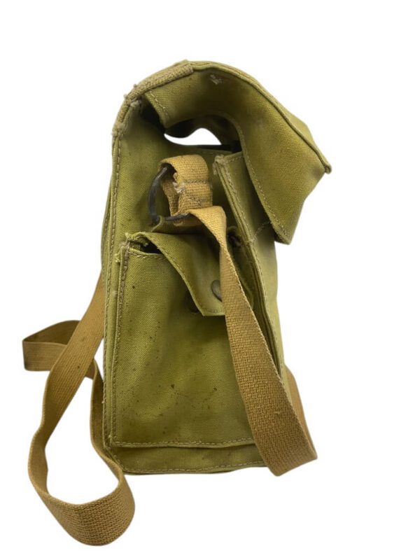 WW2 Canadian Army Light Respirator Bag C Broad Arrowed - Image 6