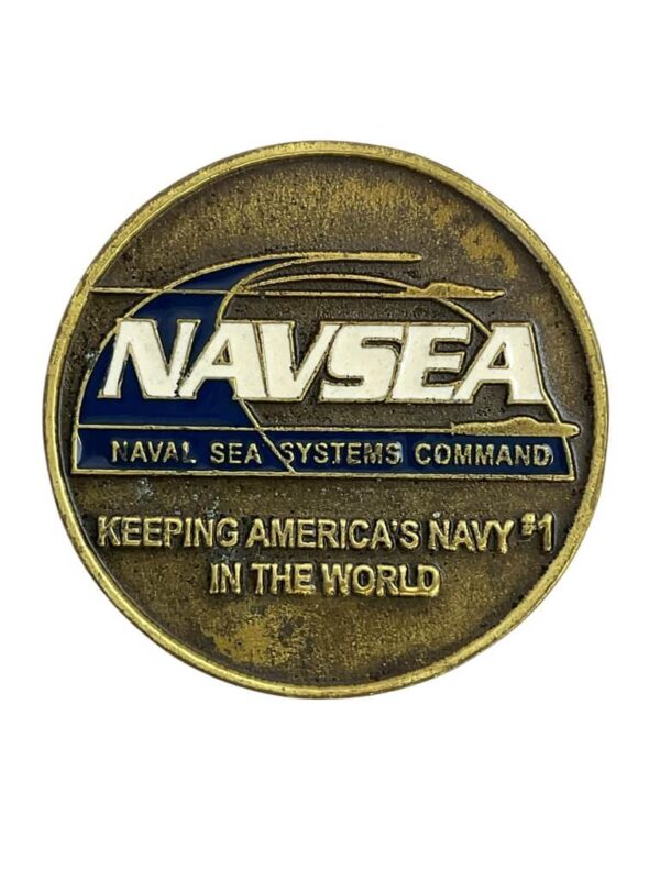 US NAVSEA Naval Sea Systems Command Challenge Coin