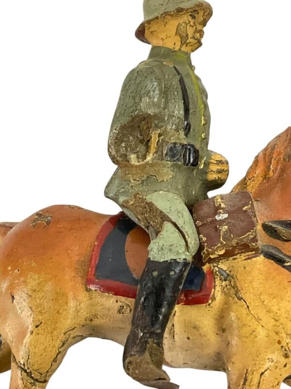 WW2 German Army Heer Cavalry Officer With Horse Lineol Toy Soldier 1 - Image 5