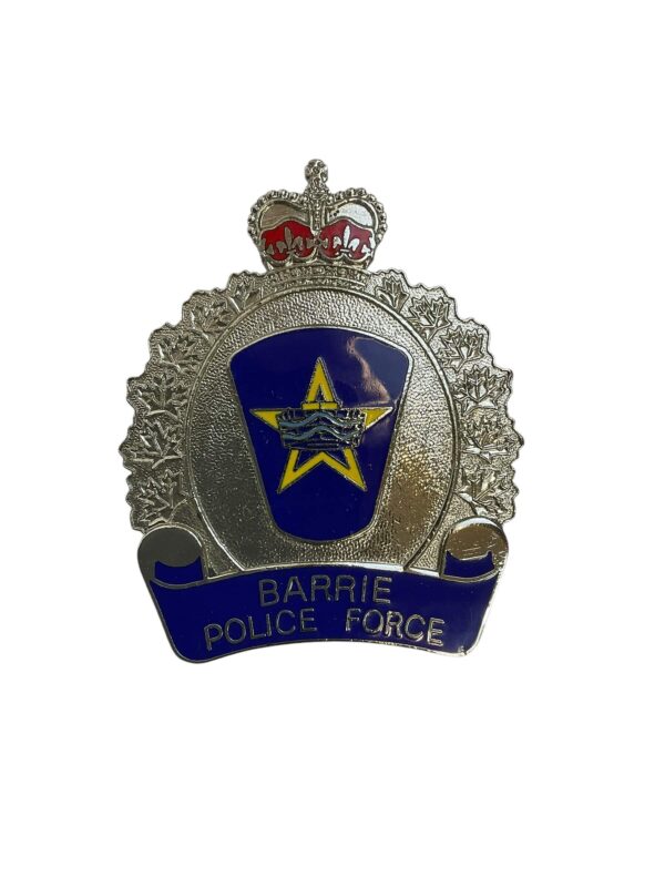 Canadian Barrie Ontario Police Force Cap Badge