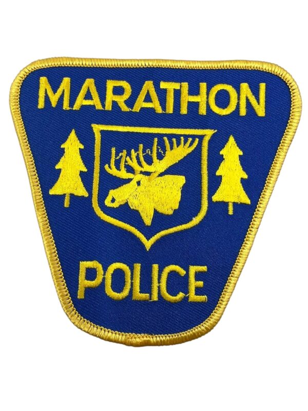 Canadian Marathon Ontario Yellow Border Police Patch