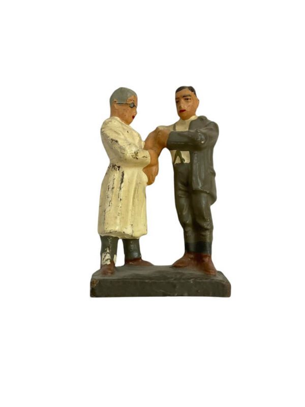 WW2 German Army Heer Doctor With Wounded Lineol Toy Soldier - Image 2