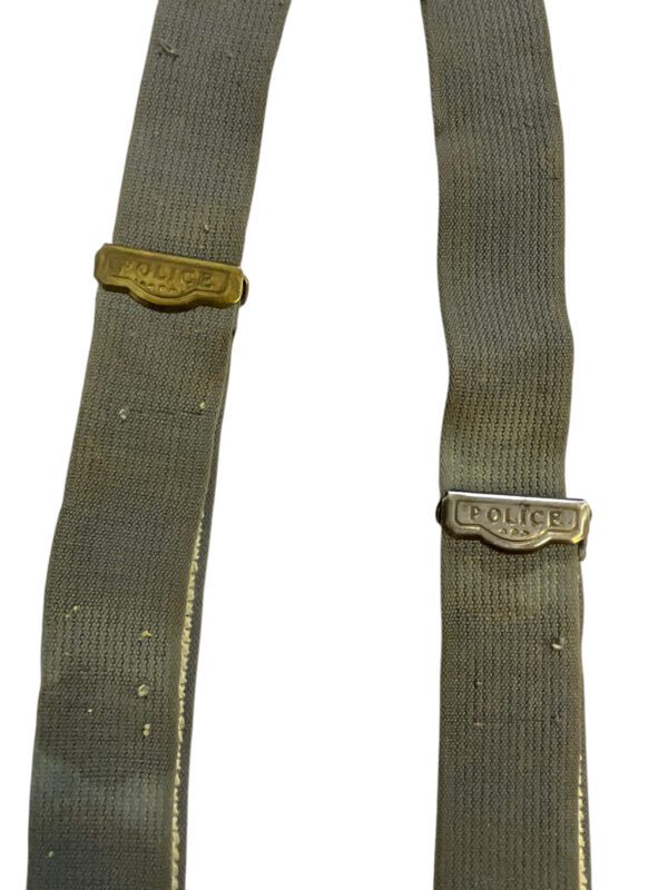 WW2 Canadian RCAF Issue Marked Police Maker Braces Suspenders - Image 7