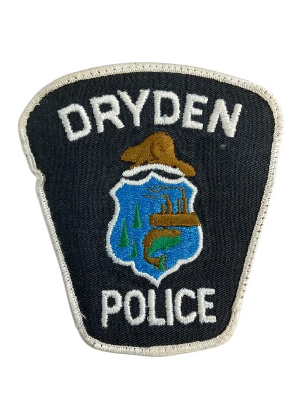 Canadian Dryden Ontario White Border Police Patch