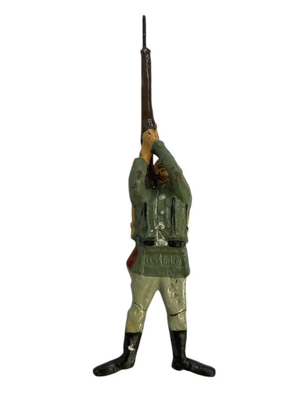 WW2 German Army Heer Rifleman Prone Shooting Elastolin Toy Soldier