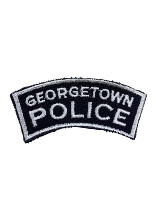 Canadian Georgetown Ontario White Border Police Patch