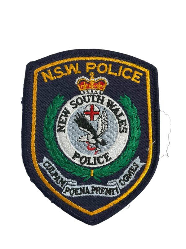 British New South Wales Blue Border Police Patch