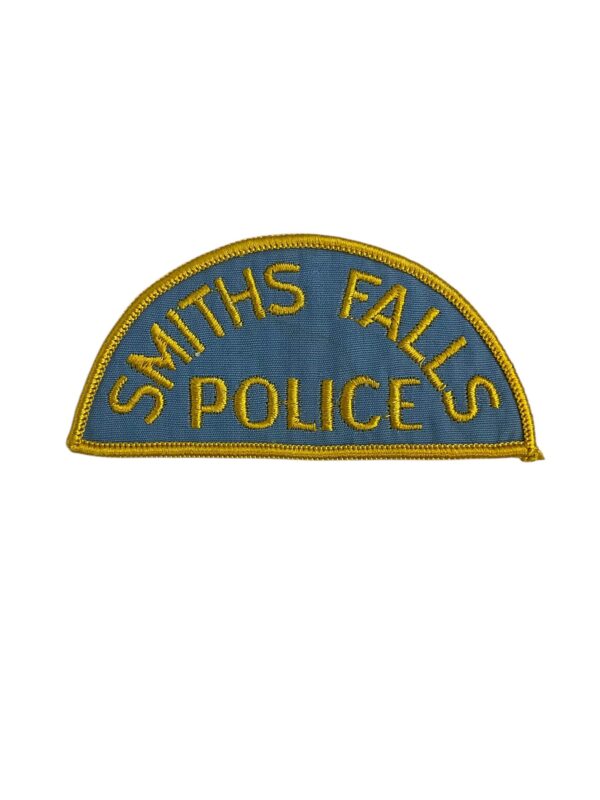 Canadian Smiths Falls Ontario Yellow Border Police Patch