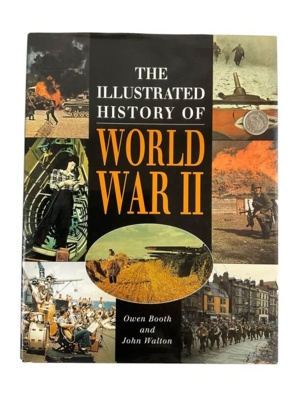 WW2 US British German The Illustrated History of World War 2 Used Hardcover Reference Book