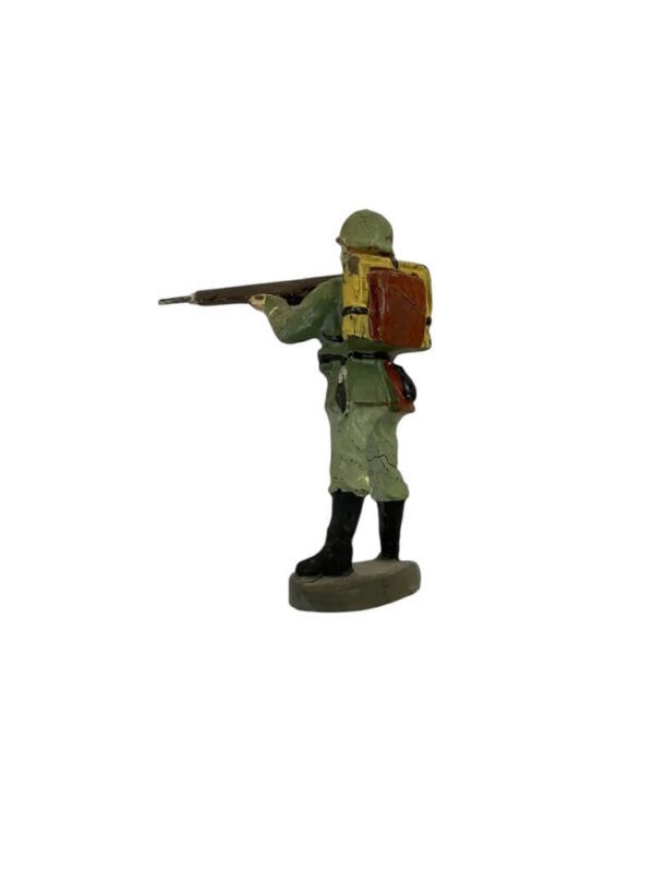 WW2 German Army Heer Rifleman Shooting Elastolin Toy Soldier - Image 2