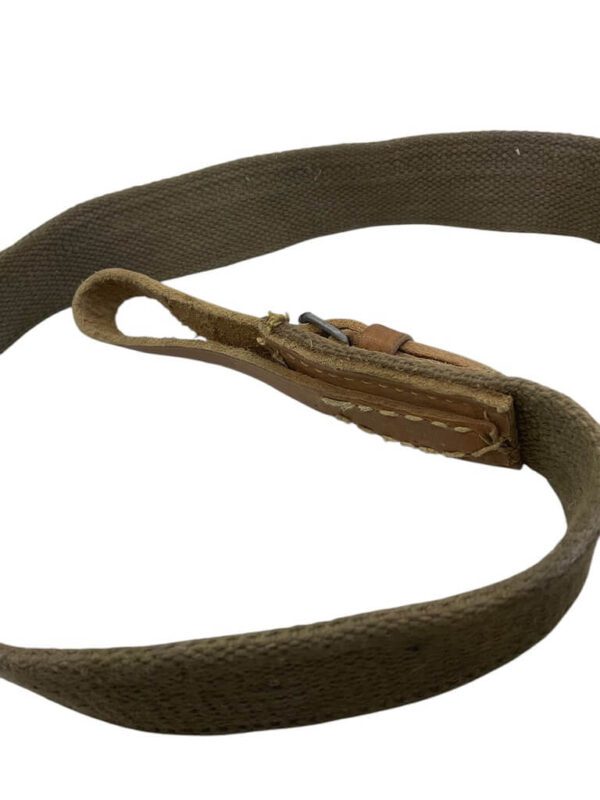 Soviet Era Canvas And Leather Rifle Sling With Keeper - Image 6