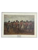 Victorian British Royal Scots Greys 1896 Print On Board 16 X 11 Inch Vintage