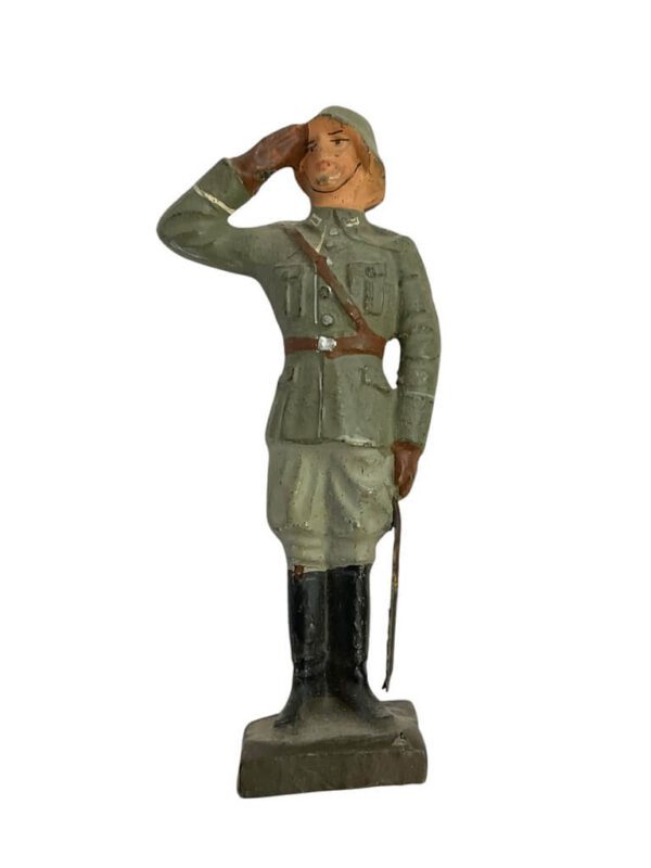 WW2 German Army Heer Officer Saluting Lineol Toy Soldier