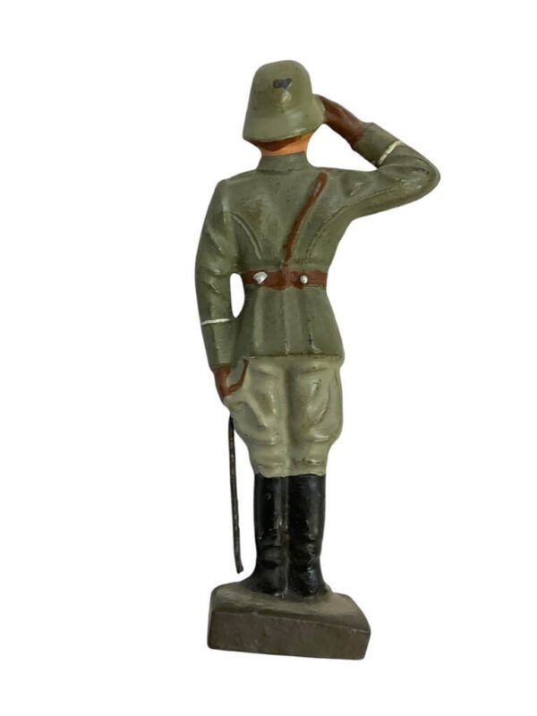 WW2 German Army Heer Officer Saluting Lineol Toy Soldier - Image 2