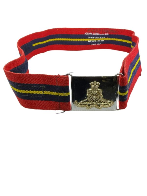 British Royal Artillery Stable Belt with Buckle Maker Hobson and Sons - Image 4