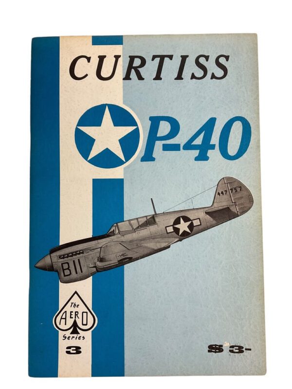 WW2 US USAAF Curtiss P-40 Aero Series No 3 Used Softcover Reference Book