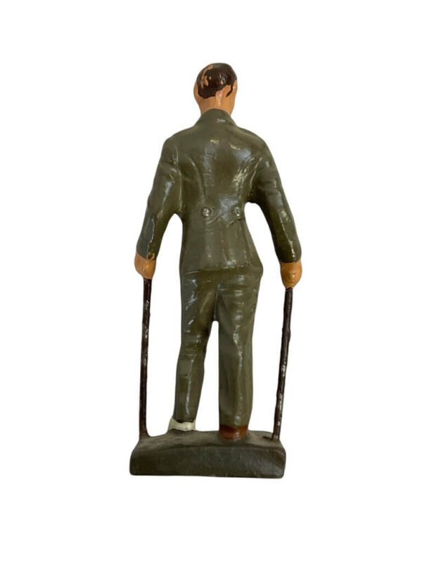 WW2 German Army Heer Wounded With Canes Lineol Toy Soldier - Image 2