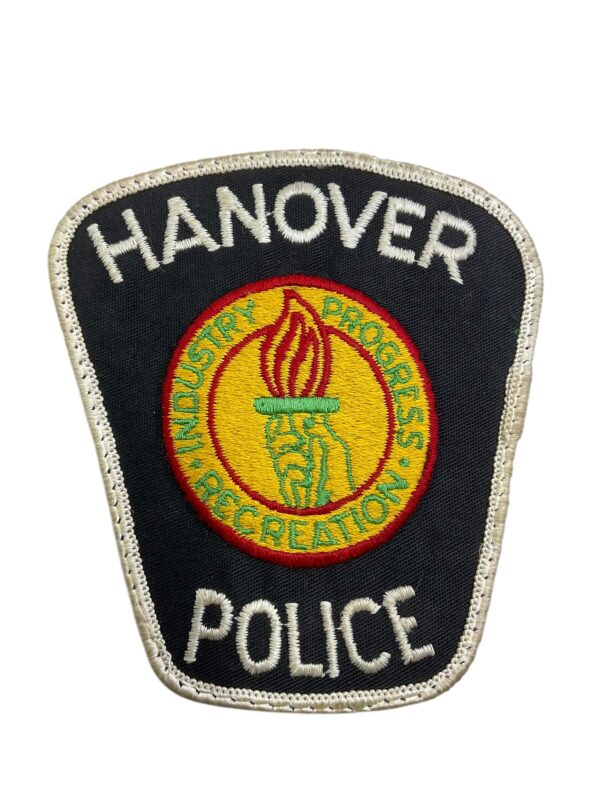 Canadian Hanover Ontario White Border Police Patch