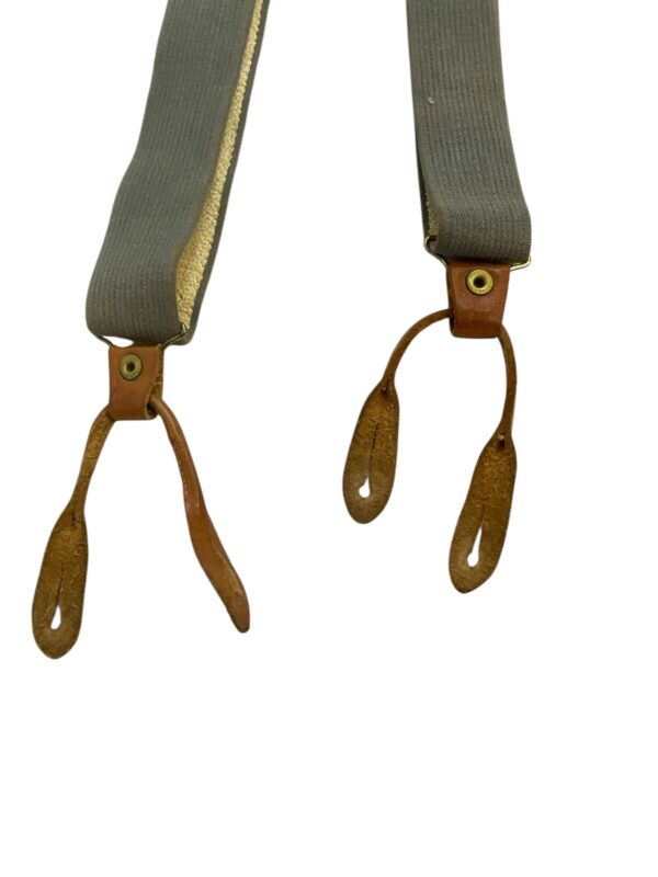 WW2 Canadian RCAF Issue Marked Police Maker Braces Suspenders - Image 5