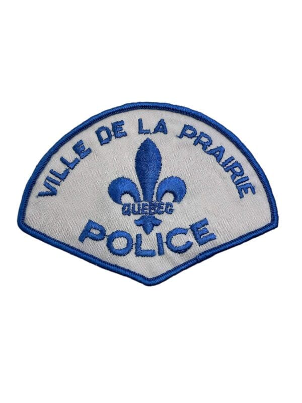 Canadian Ville De La Prairie Quebec Blue Border Police Patch