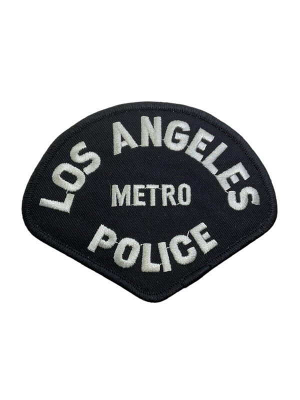 US Los Angeles California Black Border Metro Police Patch